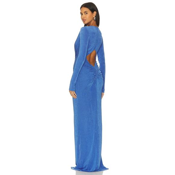 Katie May In A Mood Maxi Dress Ruched Twist Front Party Formal Prom Guest XS - Picture 3 of 12